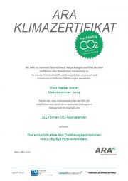ARA Zertifikat 2019